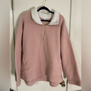 Old Navy Blush Pink Fleece Pullover